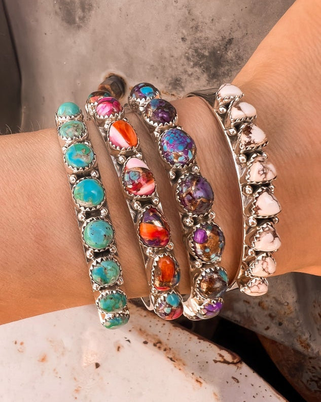 Krush Original One Of A Kind Stone Bracelets-Gemstone Bracelets-Krush Kandy, Women's Online Fashion Boutique Located in Phoenix, Arizona (Scottsdale Area)