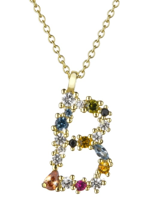 Dainty Initial Cubic Zirconia Necklace-Necklaces-Krush Kandy, Women's Online Fashion Boutique Located in Phoenix, Arizona (Scottsdale Area)