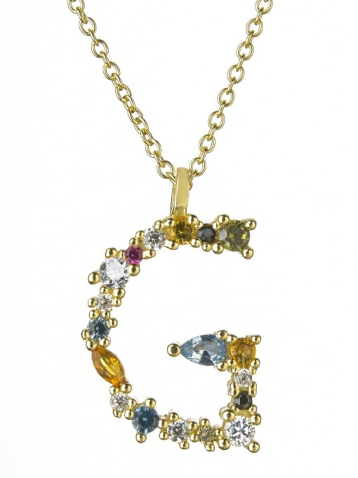 Dainty Initial Cubic Zirconia Necklace-Necklaces-Krush Kandy, Women's Online Fashion Boutique Located in Phoenix, Arizona (Scottsdale Area)