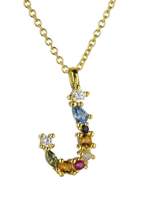 Dainty Initial Cubic Zirconia Necklace-Necklaces-Krush Kandy, Women's Online Fashion Boutique Located in Phoenix, Arizona (Scottsdale Area)