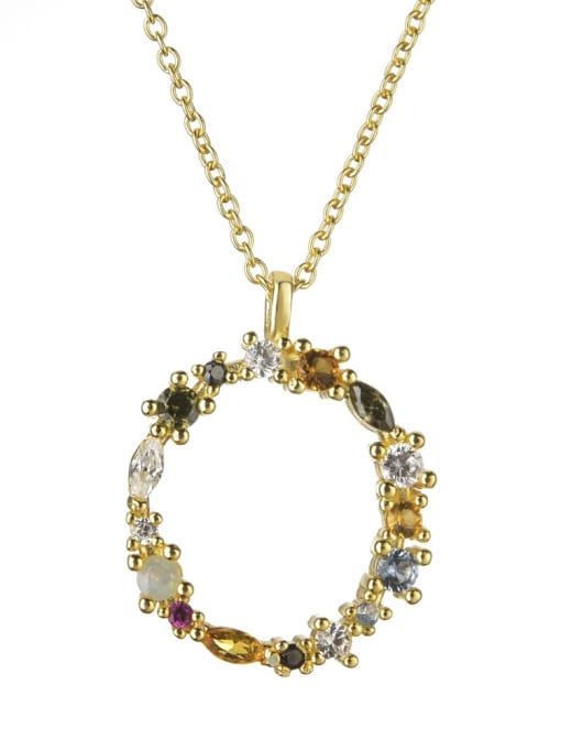 Dainty Initial Cubic Zirconia Necklace-Necklaces-Krush Kandy, Women's Online Fashion Boutique Located in Phoenix, Arizona (Scottsdale Area)