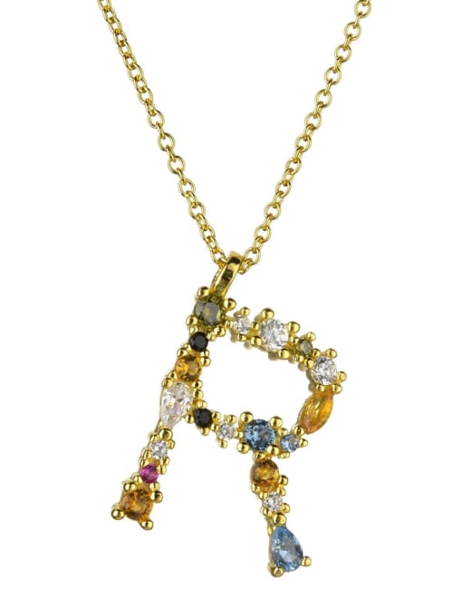 Dainty Initial Cubic Zirconia Necklace-Necklaces-Krush Kandy, Women's Online Fashion Boutique Located in Phoenix, Arizona (Scottsdale Area)