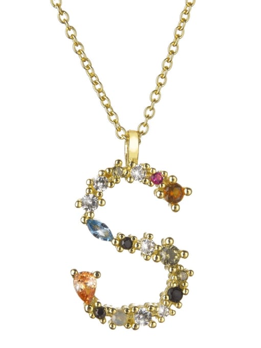 Dainty Initial Cubic Zirconia Necklace-Necklaces-Krush Kandy, Women's Online Fashion Boutique Located in Phoenix, Arizona (Scottsdale Area)