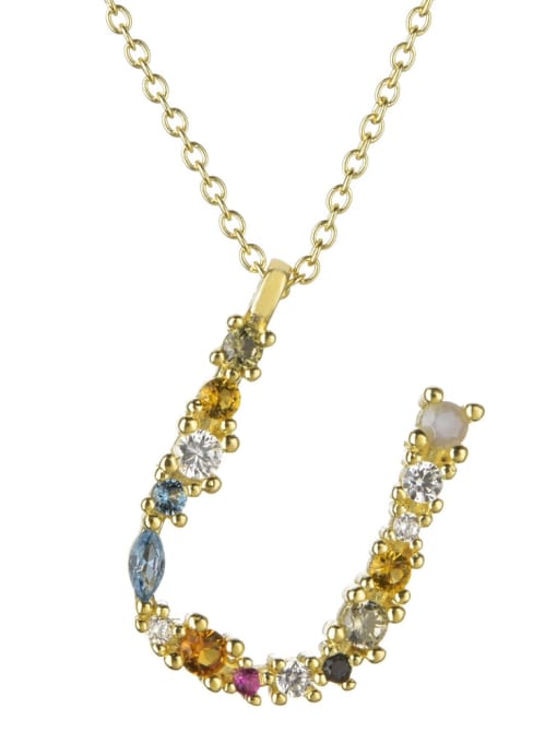 Dainty Initial Cubic Zirconia Necklace-Necklaces-Krush Kandy, Women's Online Fashion Boutique Located in Phoenix, Arizona (Scottsdale Area)