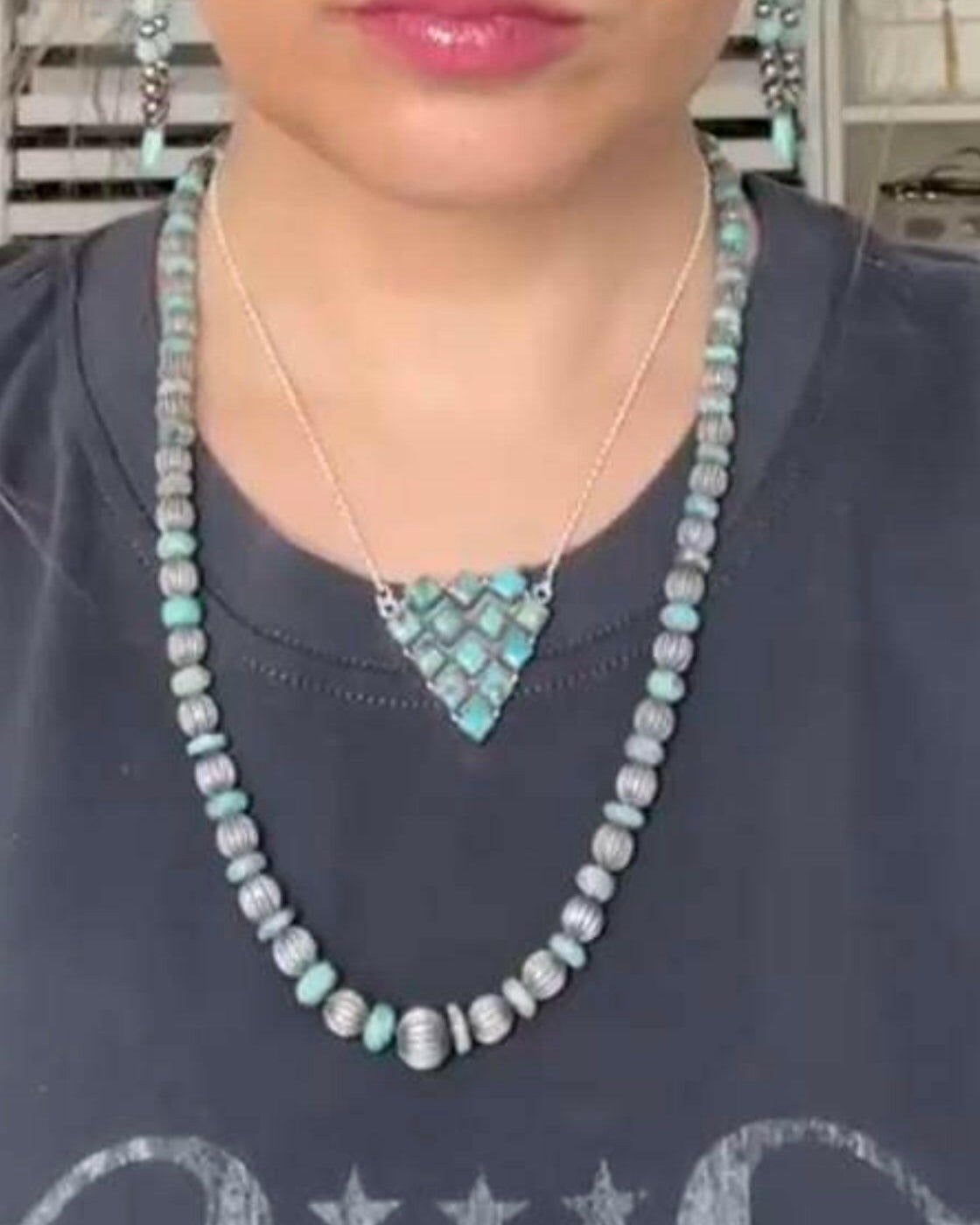 Kristyn's Large Desert Pearl Necklace-Krush Kandy, Women's Online Fashion Boutique Located in Phoenix, Arizona (Scottsdale Area)