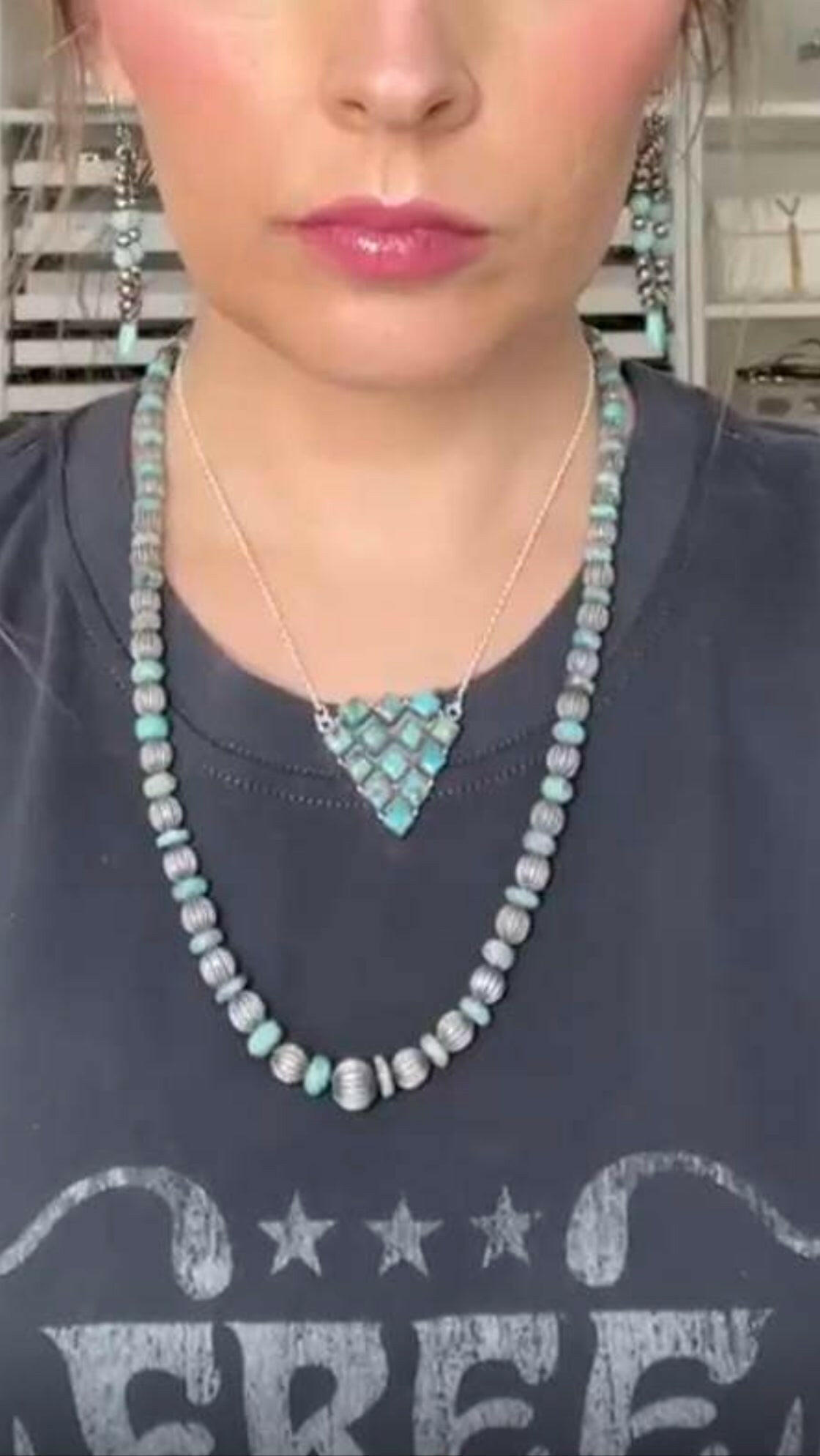 Kristyn's Large Desert Pearl Necklace-Krush Kandy, Women's Online Fashion Boutique Located in Phoenix, Arizona (Scottsdale Area)