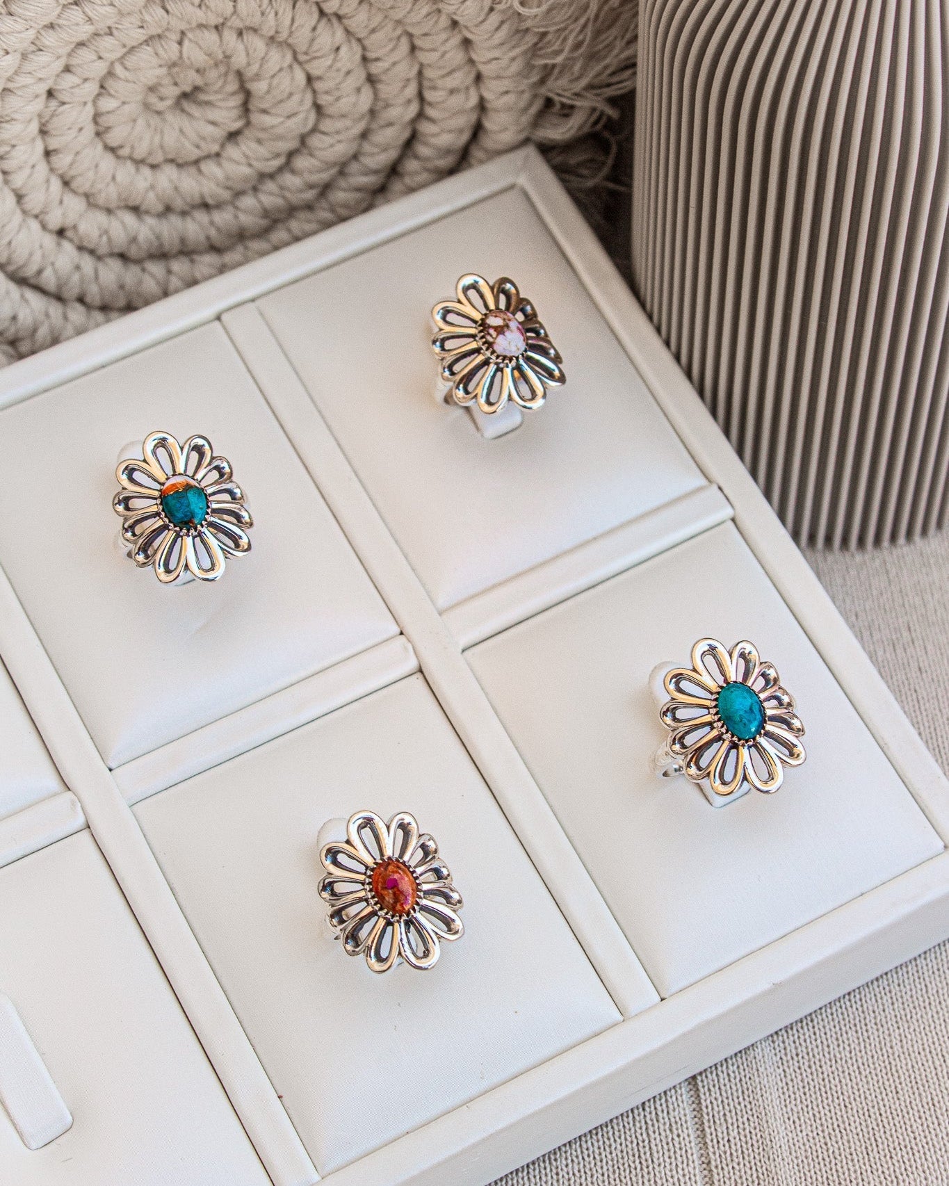 Single Stone Daisy Ring-Statement Rings-Krush Kandy, Women's Online Fashion Boutique Located in Phoenix, Arizona (Scottsdale Area)