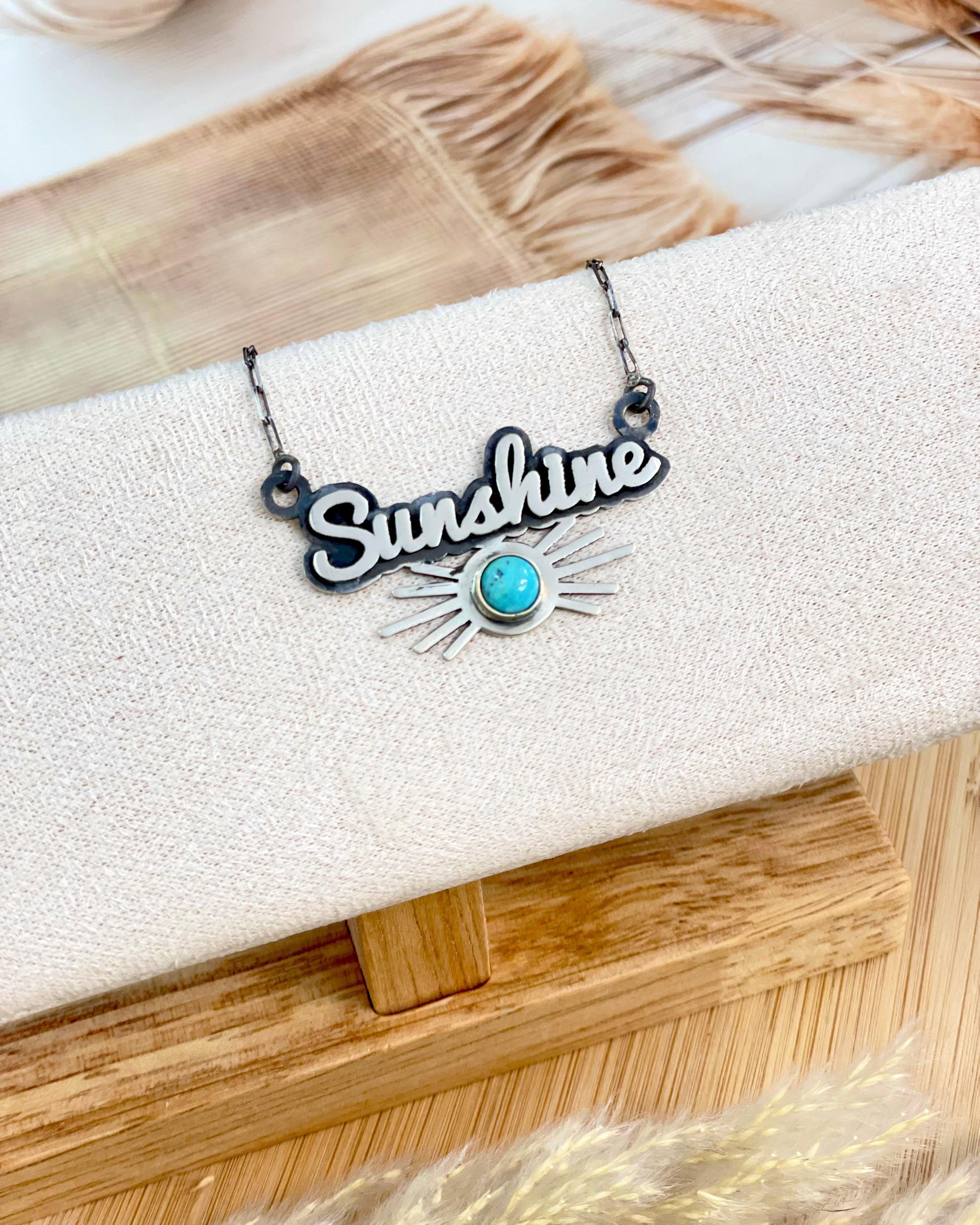 You are my Sunshine Sterling Necklace PREORDER-Chain Necklaces-Krush Kandy, Women's Online Fashion Boutique Located in Phoenix, Arizona (Scottsdale Area)