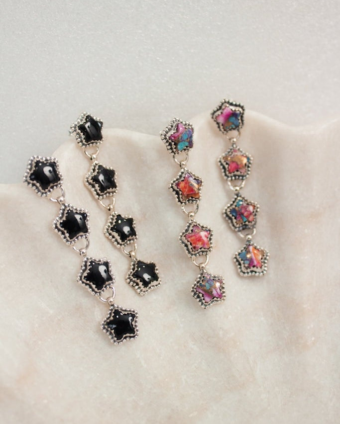 Star Stone Drop Earrings | PRE-ORDER!-Drop Earrings-Krush Kandy, Women's Online Fashion Boutique Located in Phoenix, Arizona (Scottsdale Area)