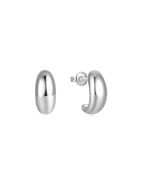 Sterling Geometric Minimalist Stud Earrings-Earrings-Krush Kandy, Women's Online Fashion Boutique Located in Phoenix, Arizona (Scottsdale Area)