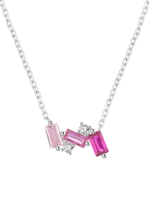Cubic Zirconia Geometric Necklace-Necklaces-Krush Kandy, Women's Online Fashion Boutique Located in Phoenix, Arizona (Scottsdale Area)