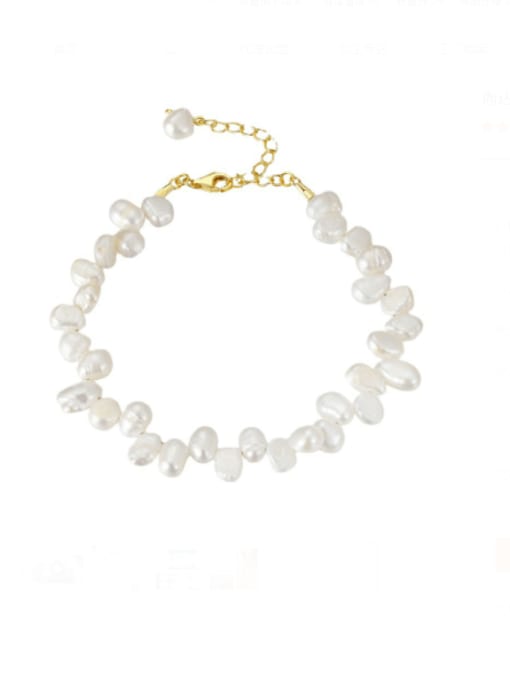 Freshwater Pearl Irregular Minimalist Beaded Bracelet-Bracelets-Krush Kandy, Women's Online Fashion Boutique Located in Phoenix, Arizona (Scottsdale Area)
