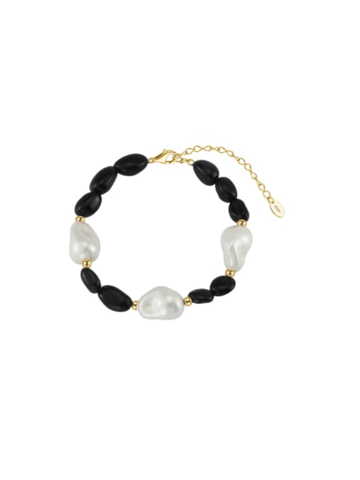 Freshwater Pearl & Onyx Bracelet-Bracelets-Krush Kandy, Women's Online Fashion Boutique Located in Phoenix, Arizona (Scottsdale Area)