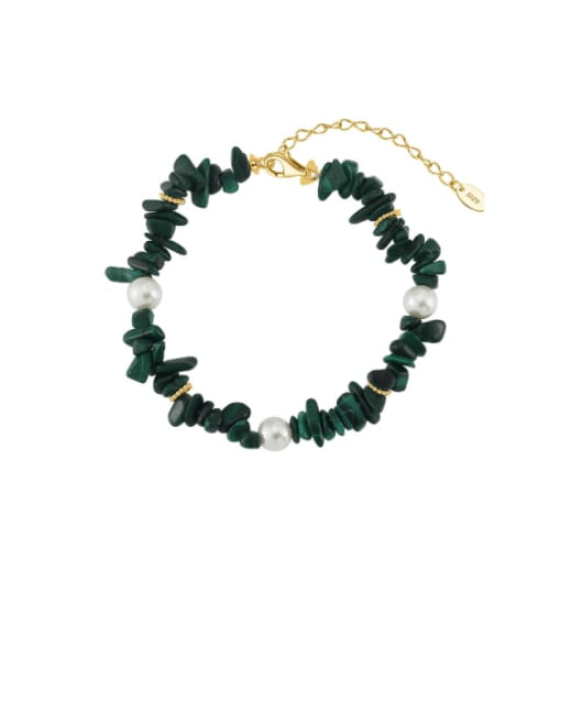 Freshwater Pearl & Malachite Bracelet-Bracelets-Krush Kandy, Women's Online Fashion Boutique Located in Phoenix, Arizona (Scottsdale Area)