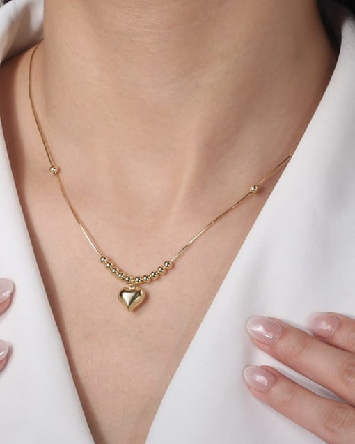 Minimalist Heart Necklace-Necklaces-Krush Kandy, Women's Online Fashion Boutique Located in Phoenix, Arizona (Scottsdale Area)