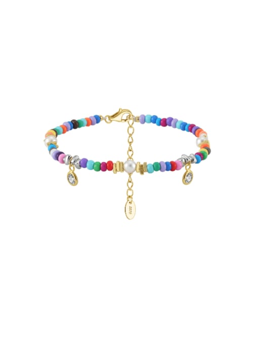 Multi Color Crystal Charm Beaded Bracelet-Bracelets-Krush Kandy, Women's Online Fashion Boutique Located in Phoenix, Arizona (Scottsdale Area)
