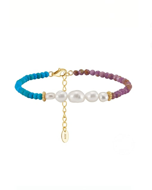 Natural Stone Geometric Vintage Beaded Necklace-Necklaces-Krush Kandy, Women's Online Fashion Boutique Located in Phoenix, Arizona (Scottsdale Area)