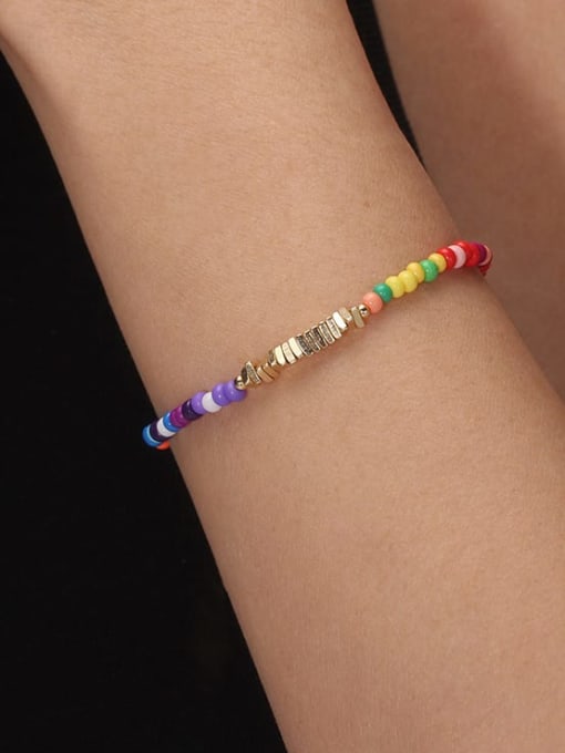 Multi Color & Pearl Beaded Bracelet-Bracelets-Krush Kandy, Women's Online Fashion Boutique Located in Phoenix, Arizona (Scottsdale Area)