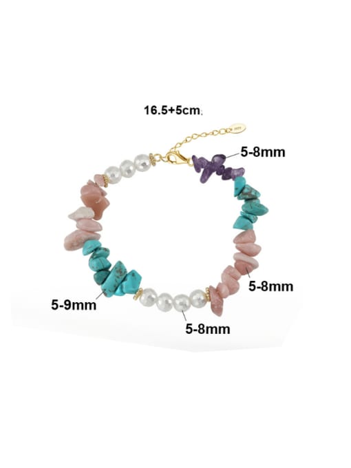 Freshwater Pearl & Rough Cut Stone Bracelet-Bracelets-Krush Kandy, Women's Online Fashion Boutique Located in Phoenix, Arizona (Scottsdale Area)