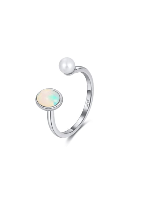 Opal & Pearl Geometric Minimalist Band Ring-Rings-Krush Kandy, Women's Online Fashion Boutique Located in Phoenix, Arizona (Scottsdale Area)
