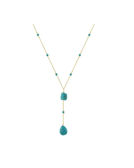 Turquoise Tassel Vintage Lariat Necklace-Necklaces-Krush Kandy, Women's Online Fashion Boutique Located in Phoenix, Arizona (Scottsdale Area)