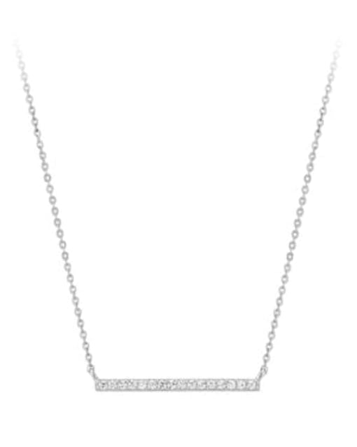 Sterling Silver One Row Necklace-Necklaces-Krush Kandy, Women's Online Fashion Boutique Located in Phoenix, Arizona (Scottsdale Area)
