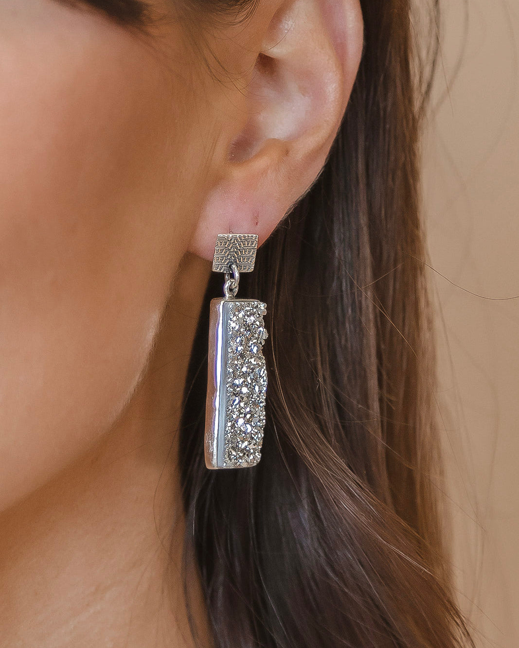 Dazzling Druzy Earrings MADE TO ORDER-Earrings-Krush Kandy, Women's Online Fashion Boutique Located in Phoenix, Arizona (Scottsdale Area)