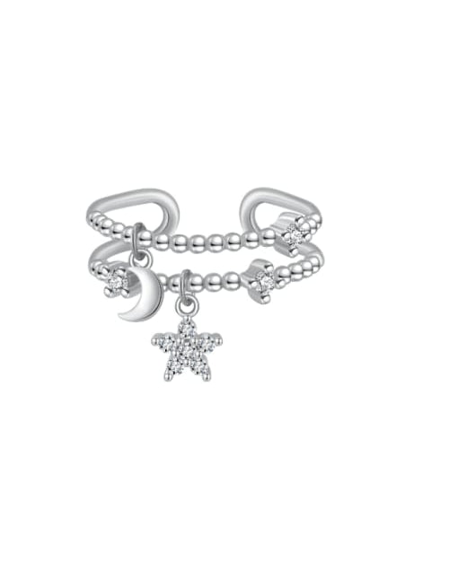 Cubic Zirconia Pentagram Minimalist Stackable Ring-Rings-Krush Kandy, Women's Online Fashion Boutique Located in Phoenix, Arizona (Scottsdale Area)