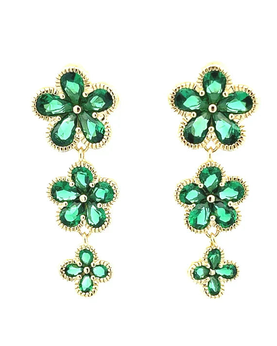 Field Of Flowers Earrings-Drop Earrings-Krush Kandy, Women's Online Fashion Boutique Located in Phoenix, Arizona (Scottsdale Area)