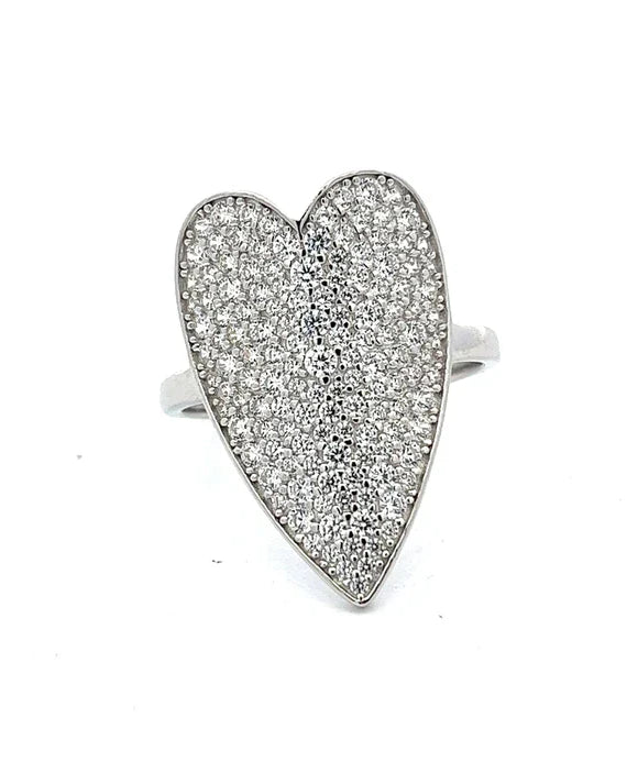 Dainty Long Heart Ring-Dainty Rings-Krush Kandy, Women's Online Fashion Boutique Located in Phoenix, Arizona (Scottsdale Area)