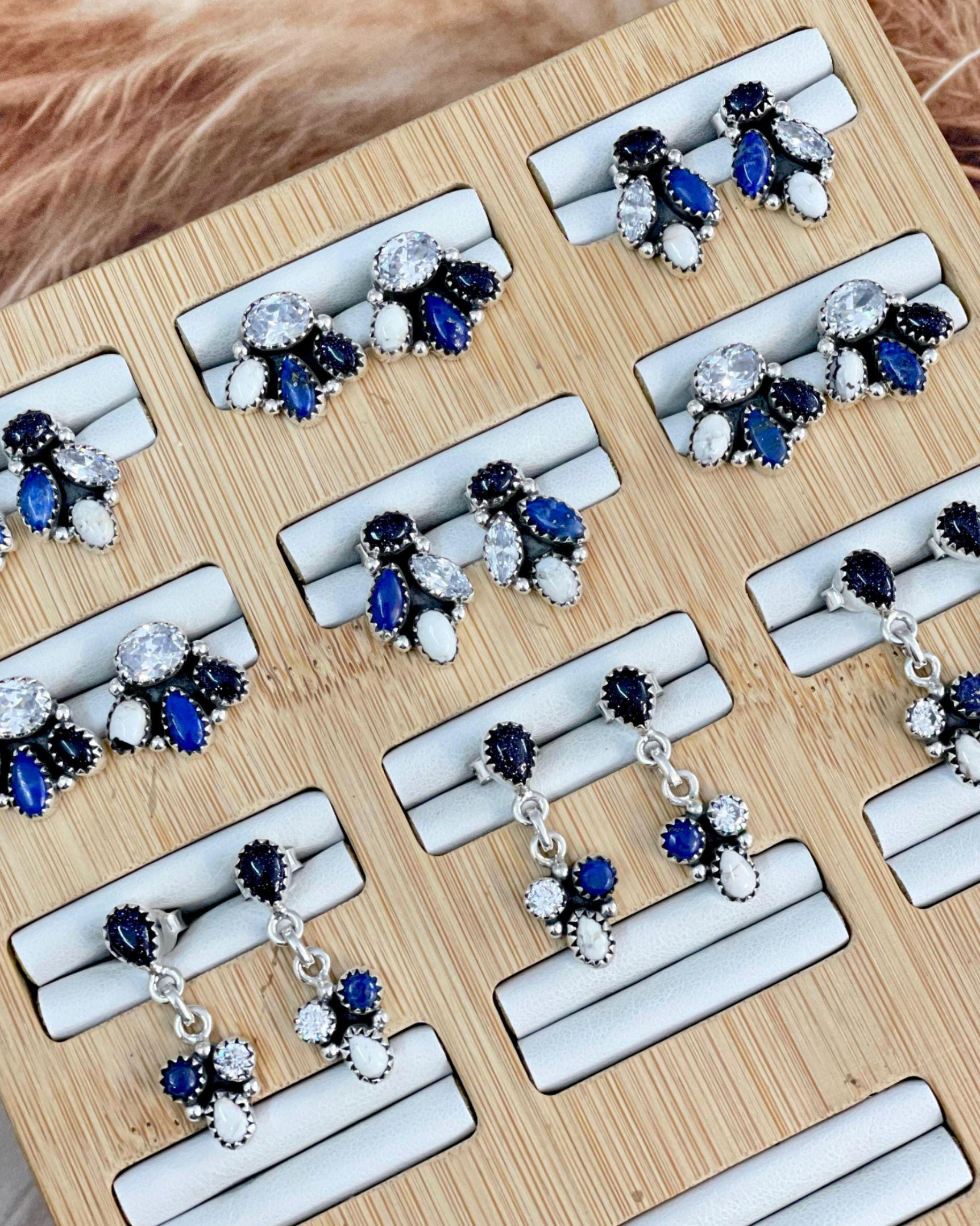 In The Moonlight Stone Earrings-Stud Earrings-Krush Kandy, Women's Online Fashion Boutique Located in Phoenix, Arizona (Scottsdale Area)