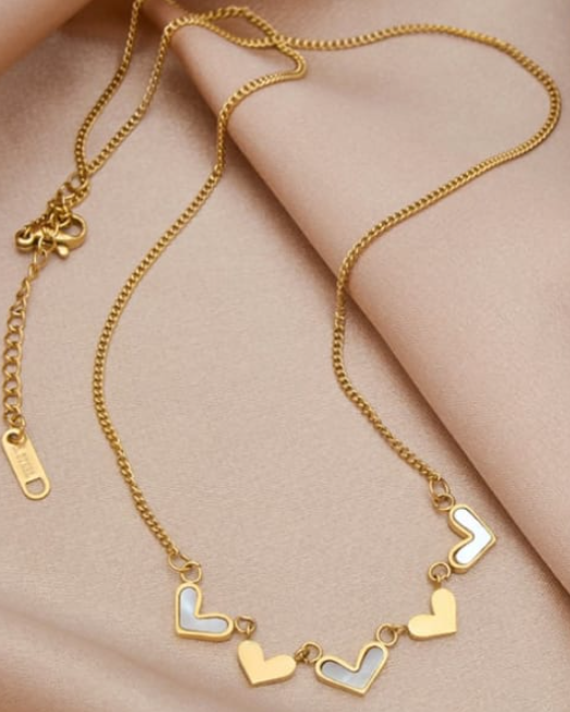 Dainty Shell Heart Necklace-Necklaces-Krush Kandy, Women's Online Fashion Boutique Located in Phoenix, Arizona (Scottsdale Area)