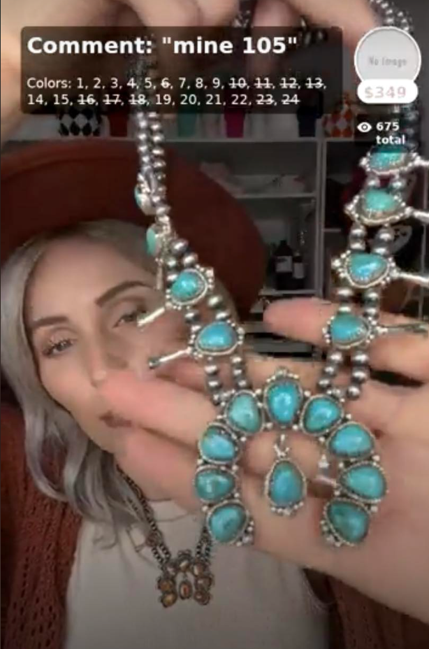 Horseshoe Blossom Desert Pearl Necklace MADE TO ORDER-Squash Blossom Necklaces-Krush Kandy, Women's Online Fashion Boutique Located in Phoenix, Arizona (Scottsdale Area)