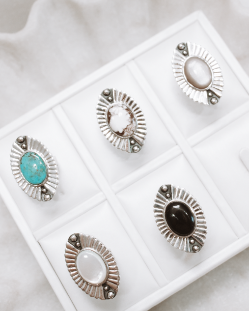 Astoria Single Stone Ring-Chain Necklaces-Krush Kandy, Women's Online Fashion Boutique Located in Phoenix, Arizona (Scottsdale Area)