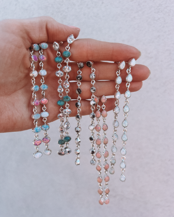 NEW String Em Up Dangle Earrrings-Stud Earrings-Krush Kandy, Women's Online Fashion Boutique Located in Phoenix, Arizona (Scottsdale Area)