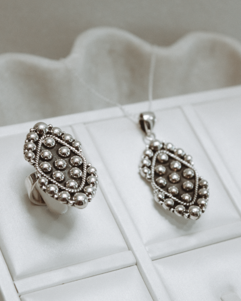 Rocky's Sterling Silver Studded Set-Chain Necklaces-Krush Kandy, Women's Online Fashion Boutique Located in Phoenix, Arizona (Scottsdale Area)