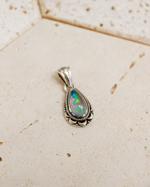 Rowan Stone Pendant-Chain Necklaces-Krush Kandy, Women's Online Fashion Boutique Located in Phoenix, Arizona (Scottsdale Area)