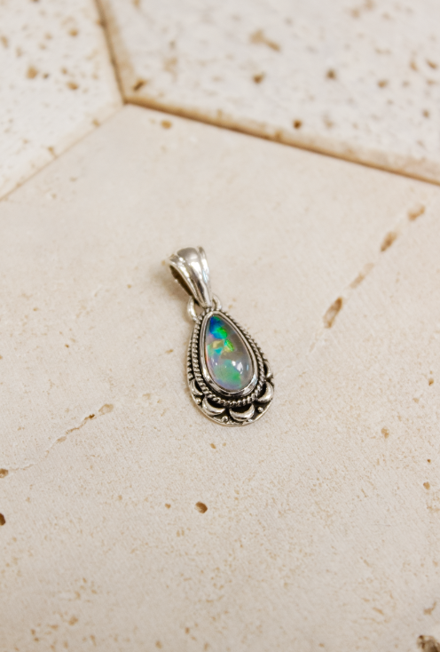 Rowan Stone Pendant-Chain Necklaces-Krush Kandy, Women's Online Fashion Boutique Located in Phoenix, Arizona (Scottsdale Area)