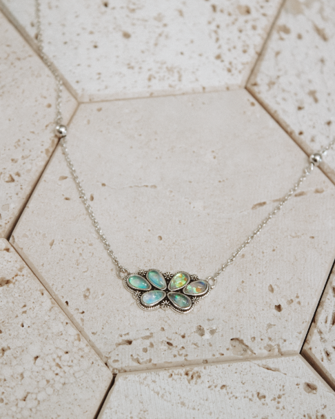Blooming Lotus Charm Necklace-Chain Necklaces-Krush Kandy, Women's Online Fashion Boutique Located in Phoenix, Arizona (Scottsdale Area)