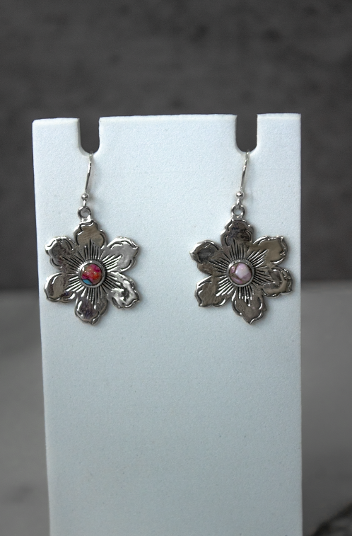 Dangle Summertime Flora Earrings-Drop Earrings-Krush Kandy, Women's Online Fashion Boutique Located in Phoenix, Arizona (Scottsdale Area)