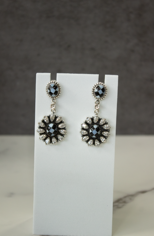 Royal Pawn Checkered Earrings-Stud Earrings-Krush Kandy, Women's Online Fashion Boutique Located in Phoenix, Arizona (Scottsdale Area)