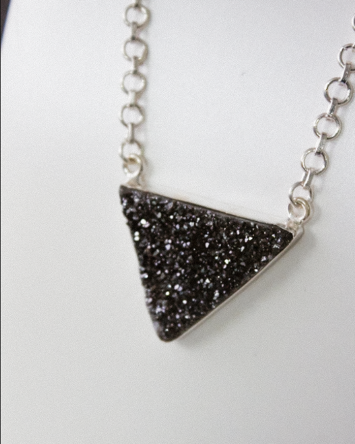 Trinity's Krushed Druzy Necklace-Chain Necklaces-Krush Kandy, Women's Online Fashion Boutique Located in Phoenix, Arizona (Scottsdale Area)