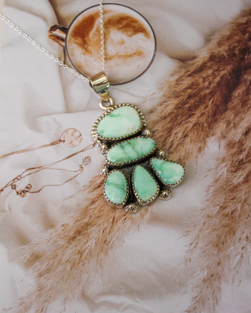 Paloma Stone Cluster Necklace-Chain Necklaces-Krush Kandy, Women's Online Fashion Boutique Located in Phoenix, Arizona (Scottsdale Area)