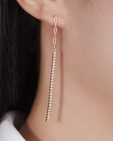 Tassel Minimalist Threader Earrings-Earrings-Krush Kandy, Women's Online Fashion Boutique Located in Phoenix, Arizona (Scottsdale Area)