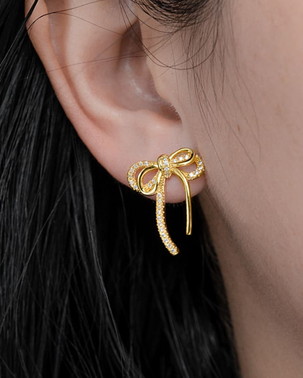 Bowknot Dainty Stud Earrings-Earrings-Krush Kandy, Women's Online Fashion Boutique Located in Phoenix, Arizona (Scottsdale Area)