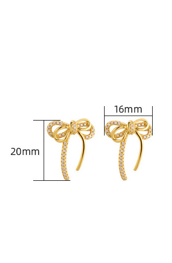 Bowknot Dainty Stud Earrings-Earrings-Krush Kandy, Women's Online Fashion Boutique Located in Phoenix, Arizona (Scottsdale Area)