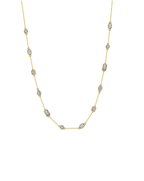 Crystal Geometric Minimalist Necklace-Necklaces-Krush Kandy, Women's Online Fashion Boutique Located in Phoenix, Arizona (Scottsdale Area)