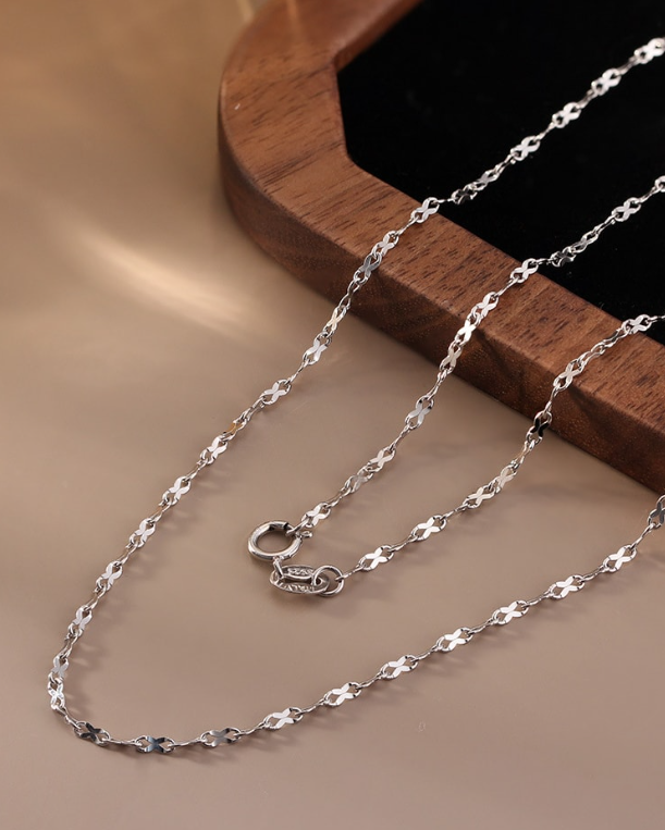 Sterling Silver Minimalist Chain Necklace-Chain Necklaces-Krush Kandy, Women's Online Fashion Boutique Located in Phoenix, Arizona (Scottsdale Area)