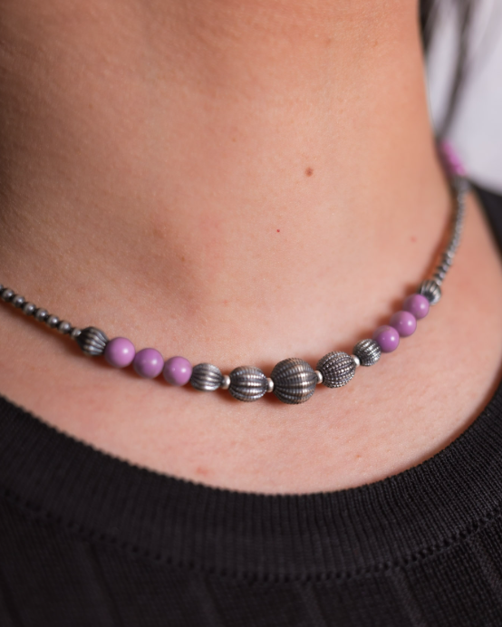 Phosphosoderite Desert Pearl Bead Necklace-Necklaces-Krush Kandy, Women's Online Fashion Boutique Located in Phoenix, Arizona (Scottsdale Area)