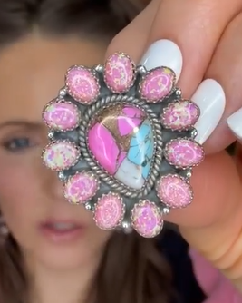 Stunning Krush Exclusive Pink Turquoise Rings MADE TO ORDER-Ring Sizers-Krush Kandy, Women's Online Fashion Boutique Located in Phoenix, Arizona (Scottsdale Area)